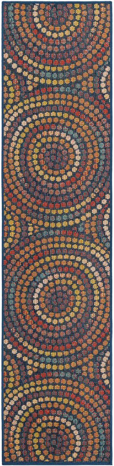 Detail image of 2' x 8' Easy-Clean Baja Indoor / Outdoor Runner Rug
