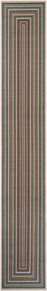 2' 7 x 16' 5 Easy-Clean Baja Indoor / Outdoor Runner Rug