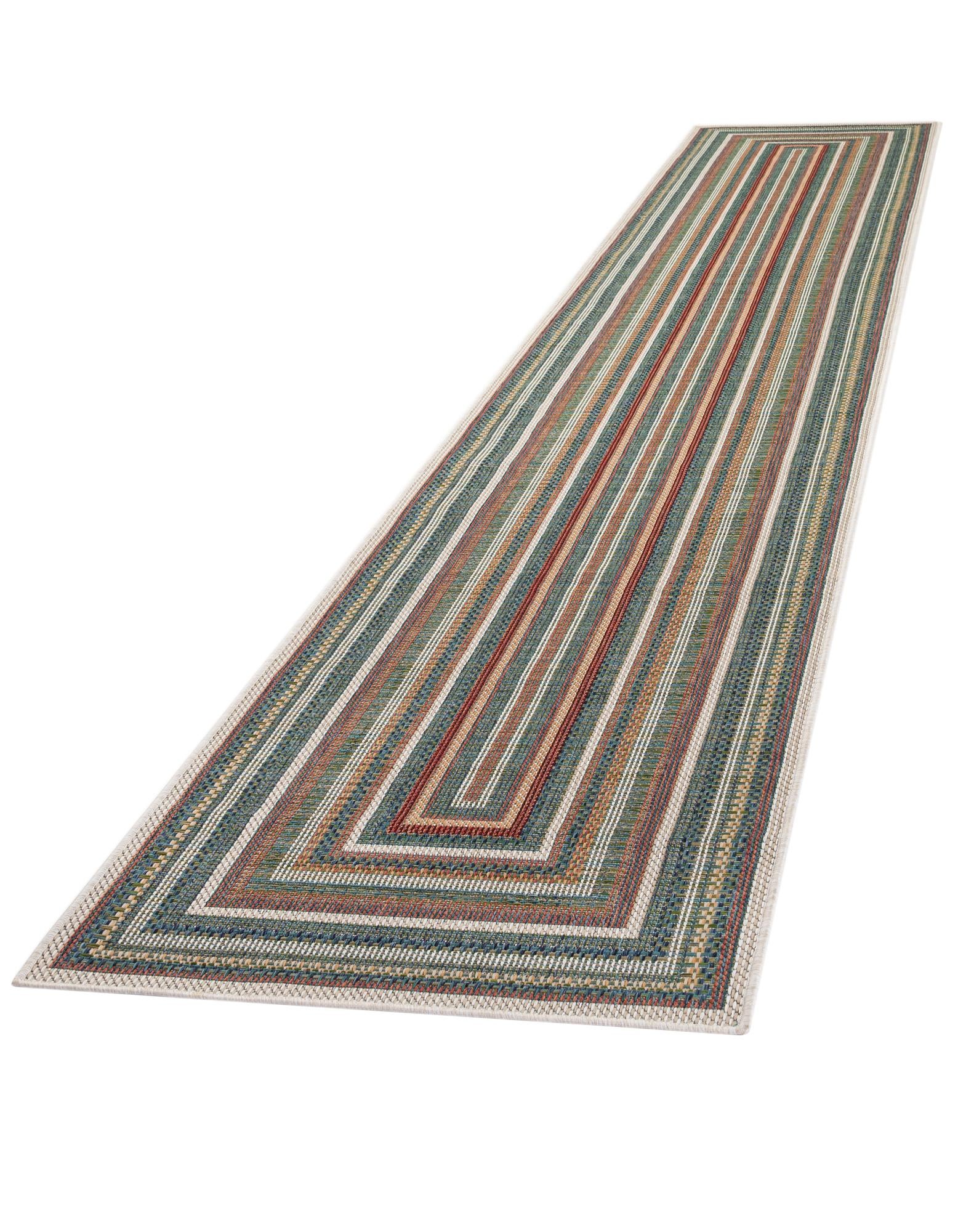 2' 7 x 16' 5 Easy-Clean Baja Indoor / Outdoor Runner Rug