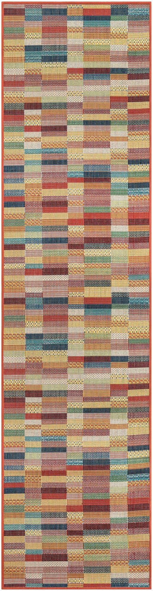 2' 7 x 10'  Washable Baja Indoor / Outdoor Runner Rug