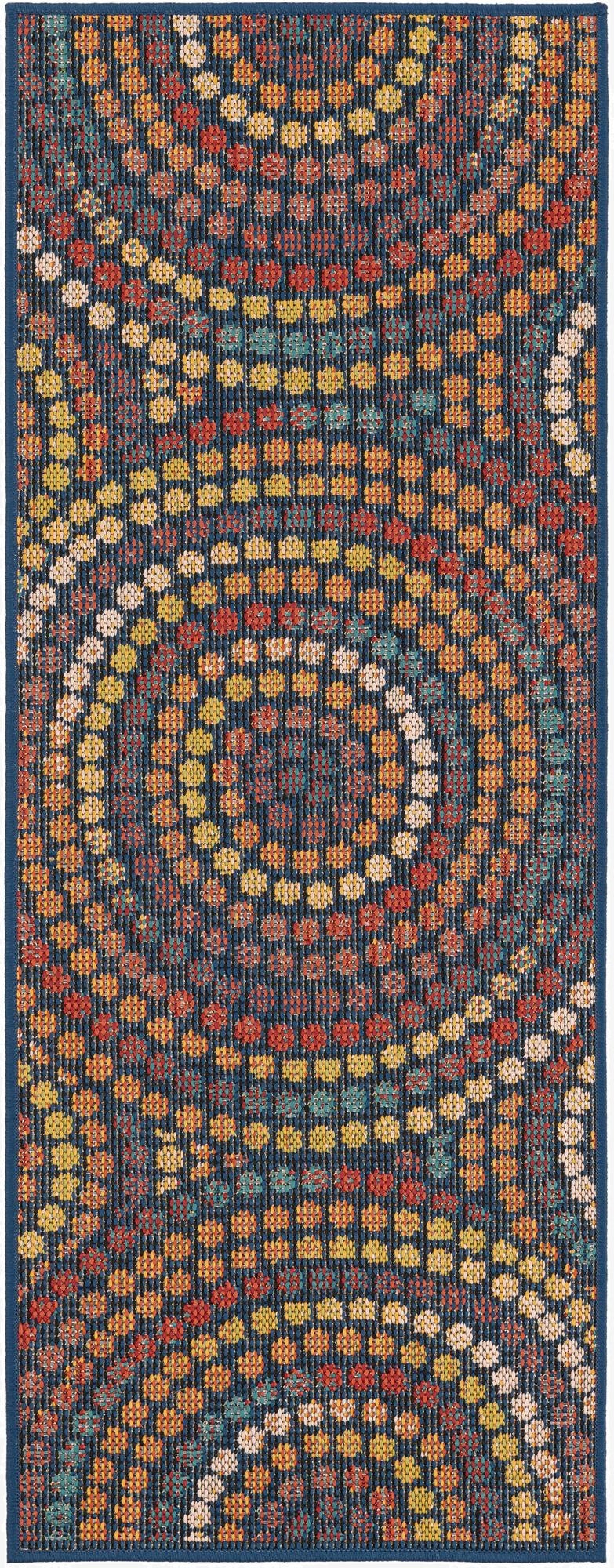 2' x 5' 1  Washable Baja Indoor / Outdoor Runner Rug