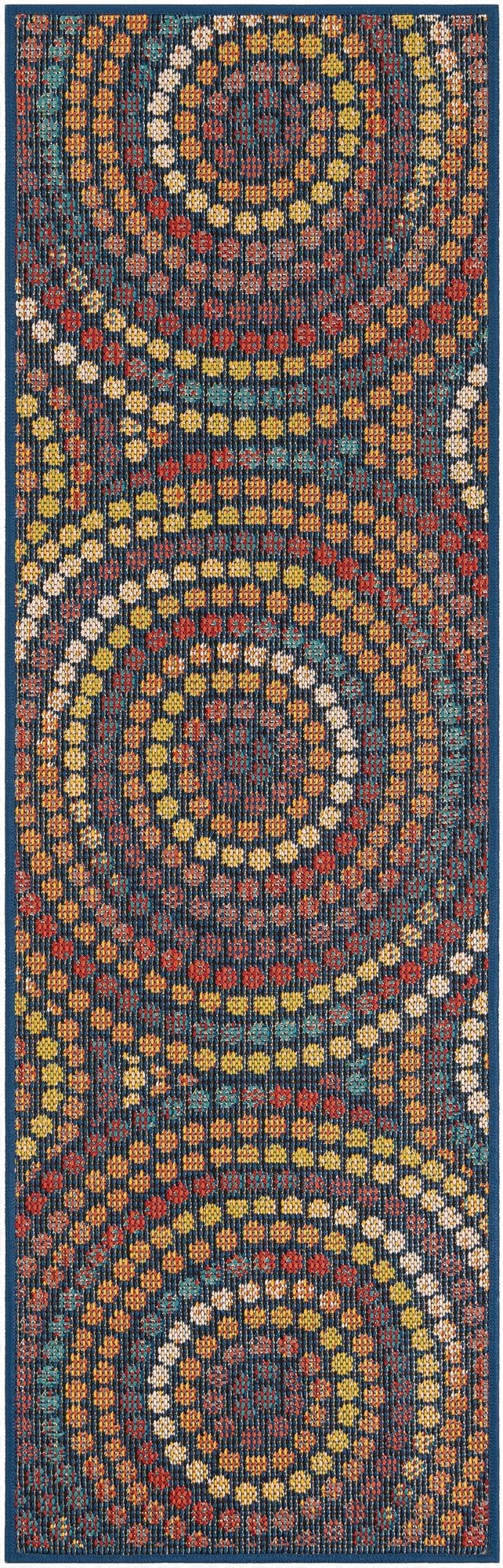 2' x 6' 1  Washable Baja Indoor / Outdoor Runner Rug