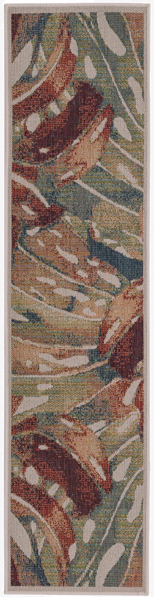Primary image 2' x 7' 10  Washable Baja Indoor / Outdoor Runner Rug