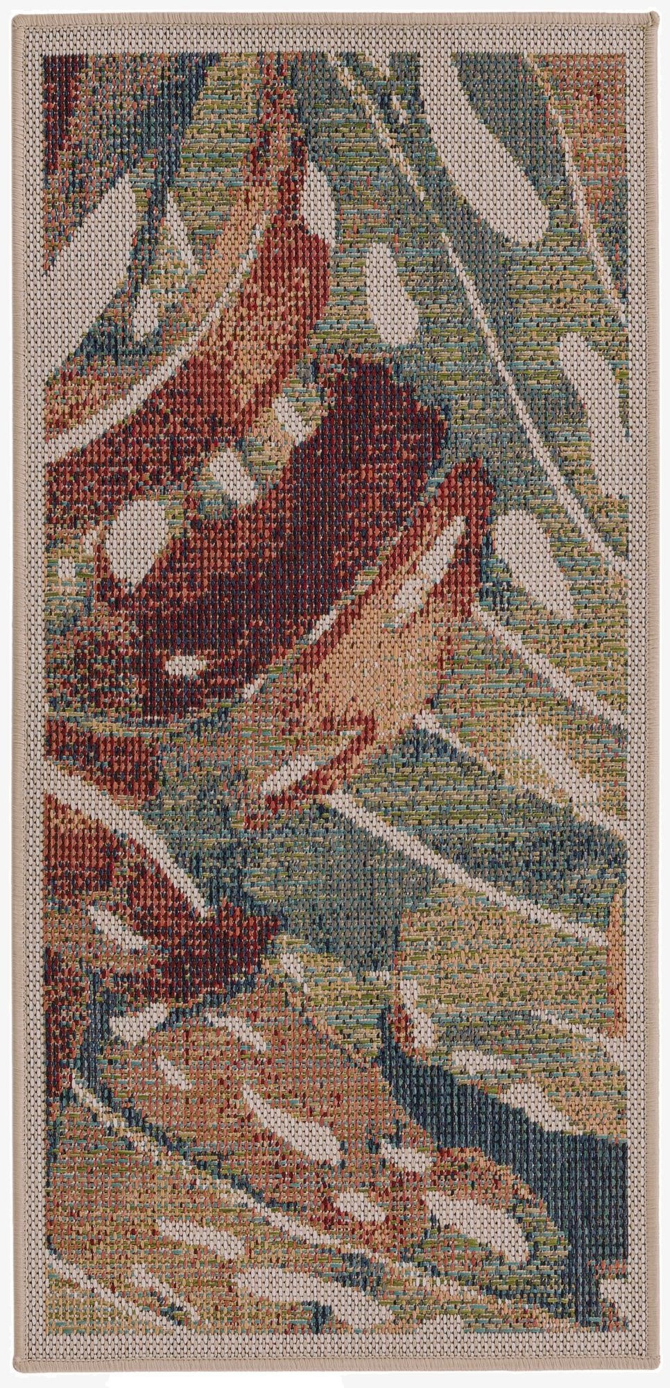 2' x 4'  Washable Baja Indoor / Outdoor Runner Rug