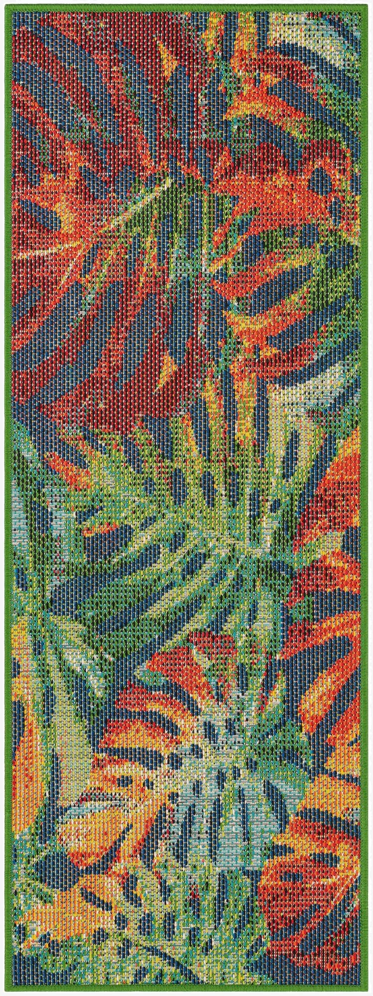 2' x 5' 1  Washable Baja Indoor / Outdoor Runner Rug