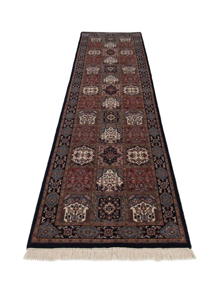 3' x 11' 4 Hand Knotted Bakhtiar Wool Runner Rug