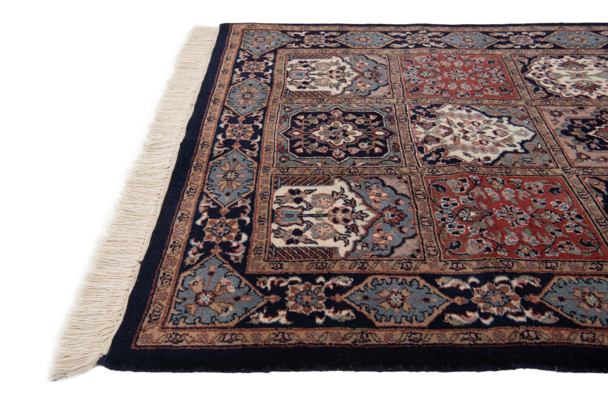3' x 11' 4 Hand Knotted Bakhtiar Wool Runner Rug