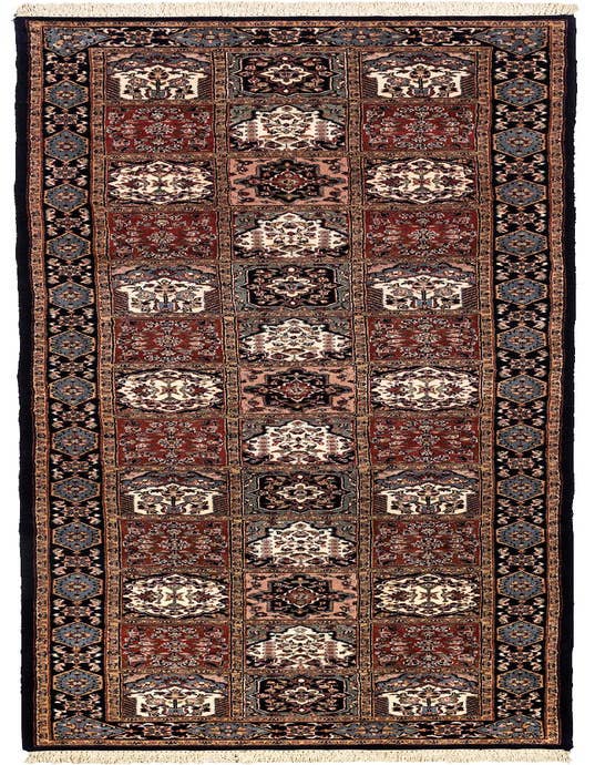 Detail image of 3' x 11' 4 Hand Knotted Bakhtiar Wool Runner Rug