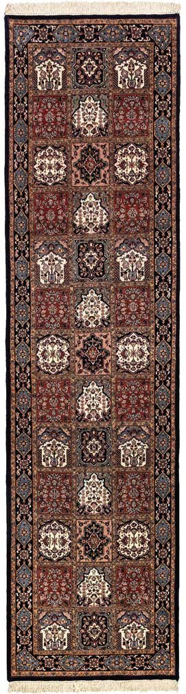 3' x 11' 4 Hand Knotted Bakhtiar Wool Runner Rug