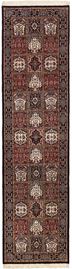 Detail image of 3' x 11' 4 Hand Knotted Bakhtiar Wool Runner Rug