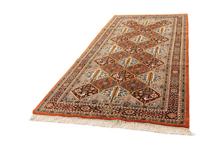 5' 4 x 11' Hand Knotted Bakhtiar Wool Runner Rug