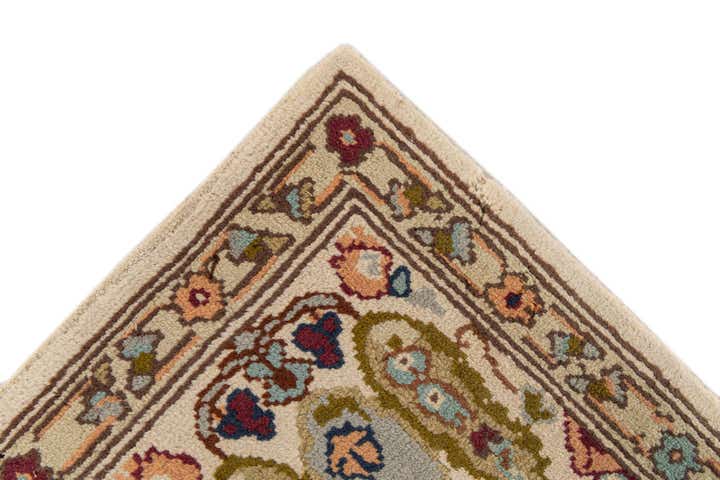 2' 5 x 5' 2 Hand Knotted Bakhtiar Wool Runner Rug