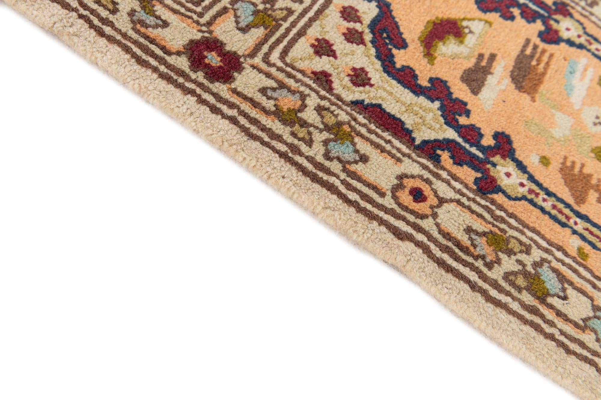2' 5 x 5' 2 Hand Knotted Bakhtiar Wool Runner Rug