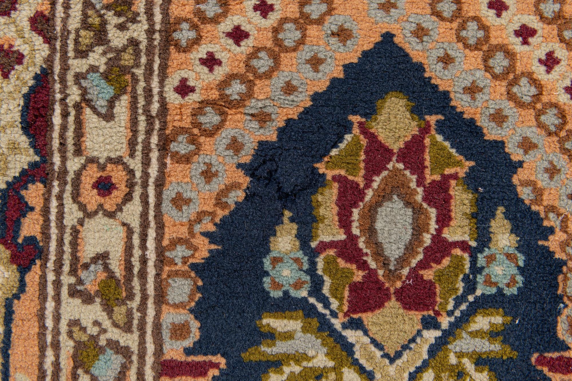 2' 5 x 5' 2 Hand Knotted Bakhtiar Wool Runner Rug