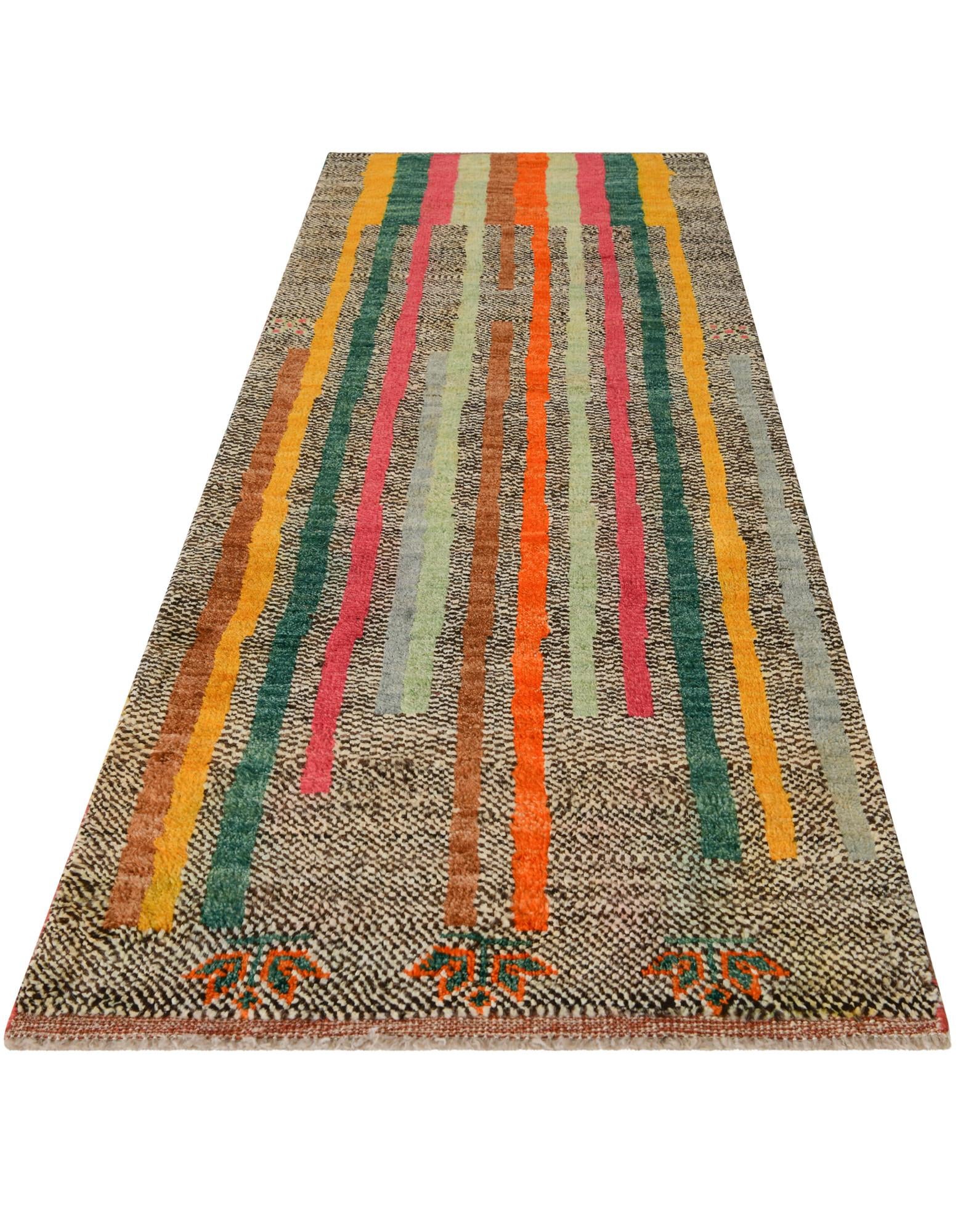 2' 9 x 8' 2 Hand Knotted Balouch Wool Runner Rug
