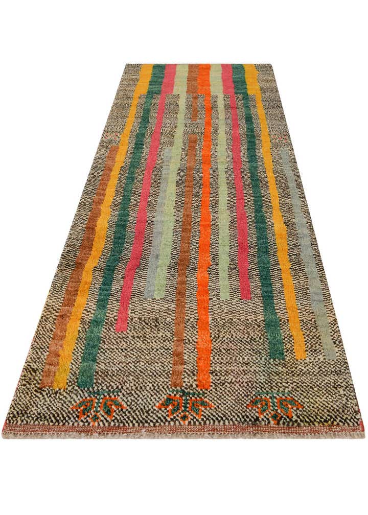 2' 9 x 8' 2 Hand Knotted Balouch Wool Runner Rug