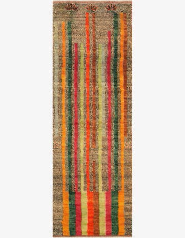2' 9 x 8' 2 Hand Knotted Balouch Wool Runner Rug