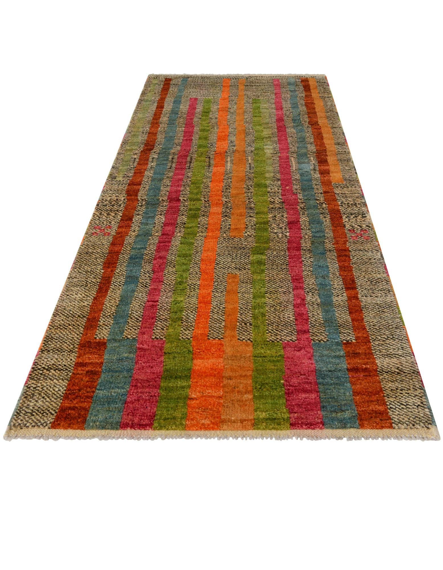 2' 11 x 8' 1 Hand Knotted Balouch Wool Runner Rug