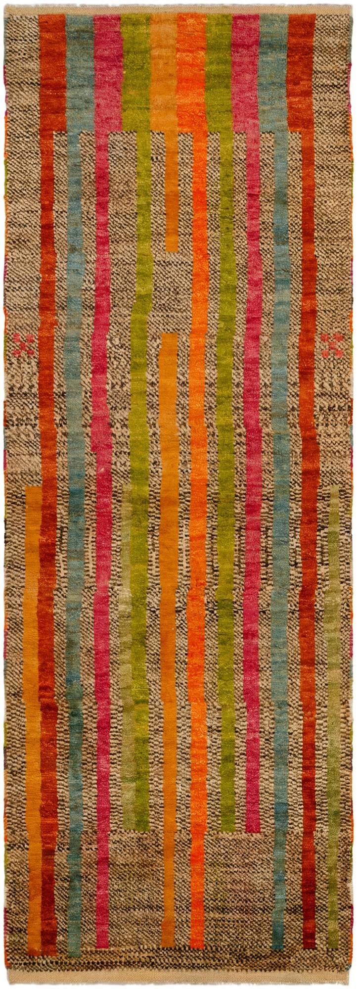 2' 11 x 8' 1 Hand Knotted Balouch Wool Runner Rug
