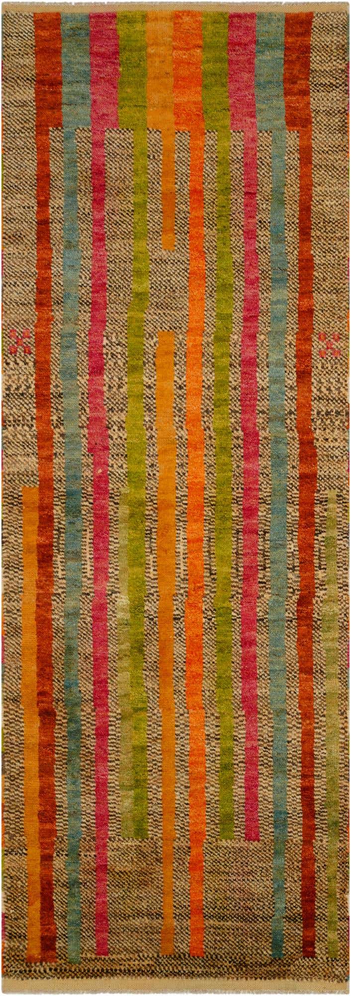 2' 11 x 8' 1 Hand Knotted Balouch Wool Runner Rug