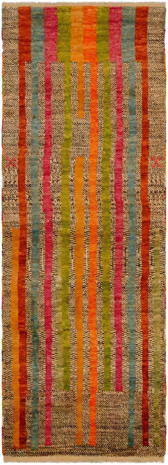 Detail image of 2' 11 x 8' 1 Hand Knotted Balouch Wool Runner Rug