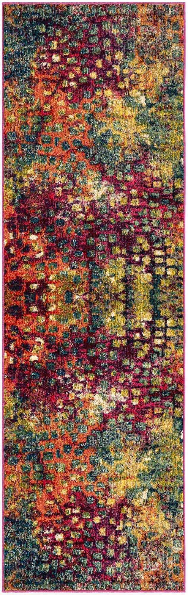 2' 7 x 8'  Washable Barcelona Runner Rug