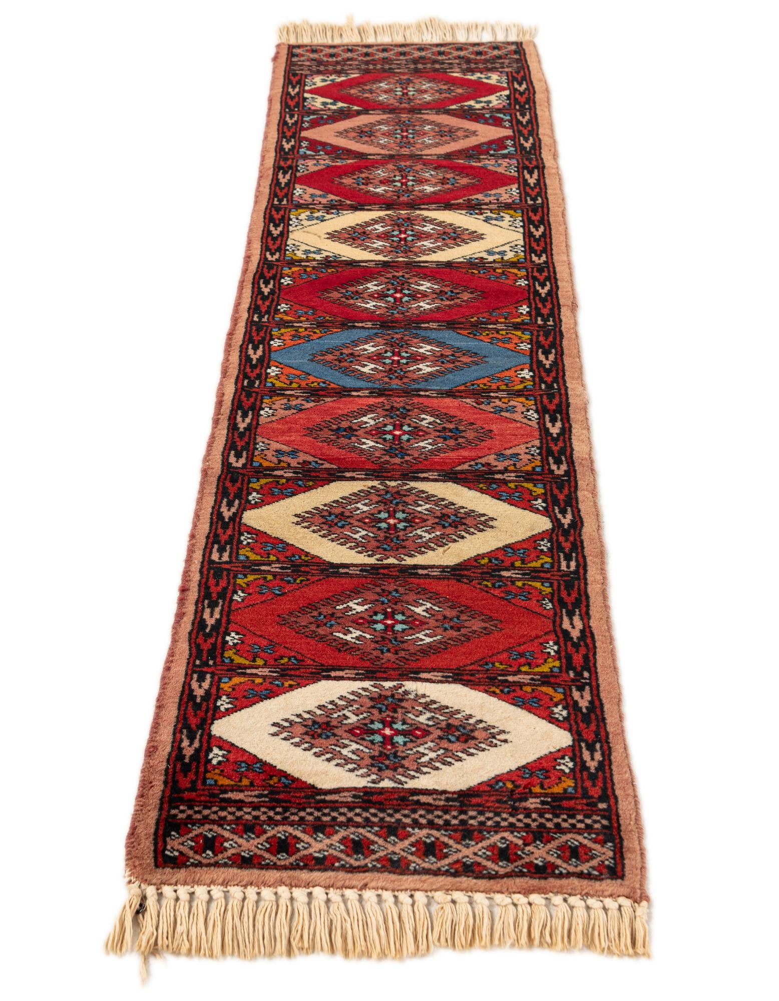 1' x 3' 10 Hand Knotted Bokhara Oriental Wool Runner Rug