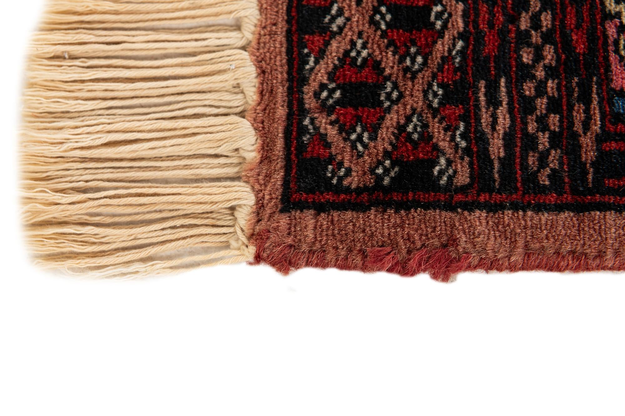 1' x 3' 10 Hand Knotted Bokhara Oriental Wool Runner Rug