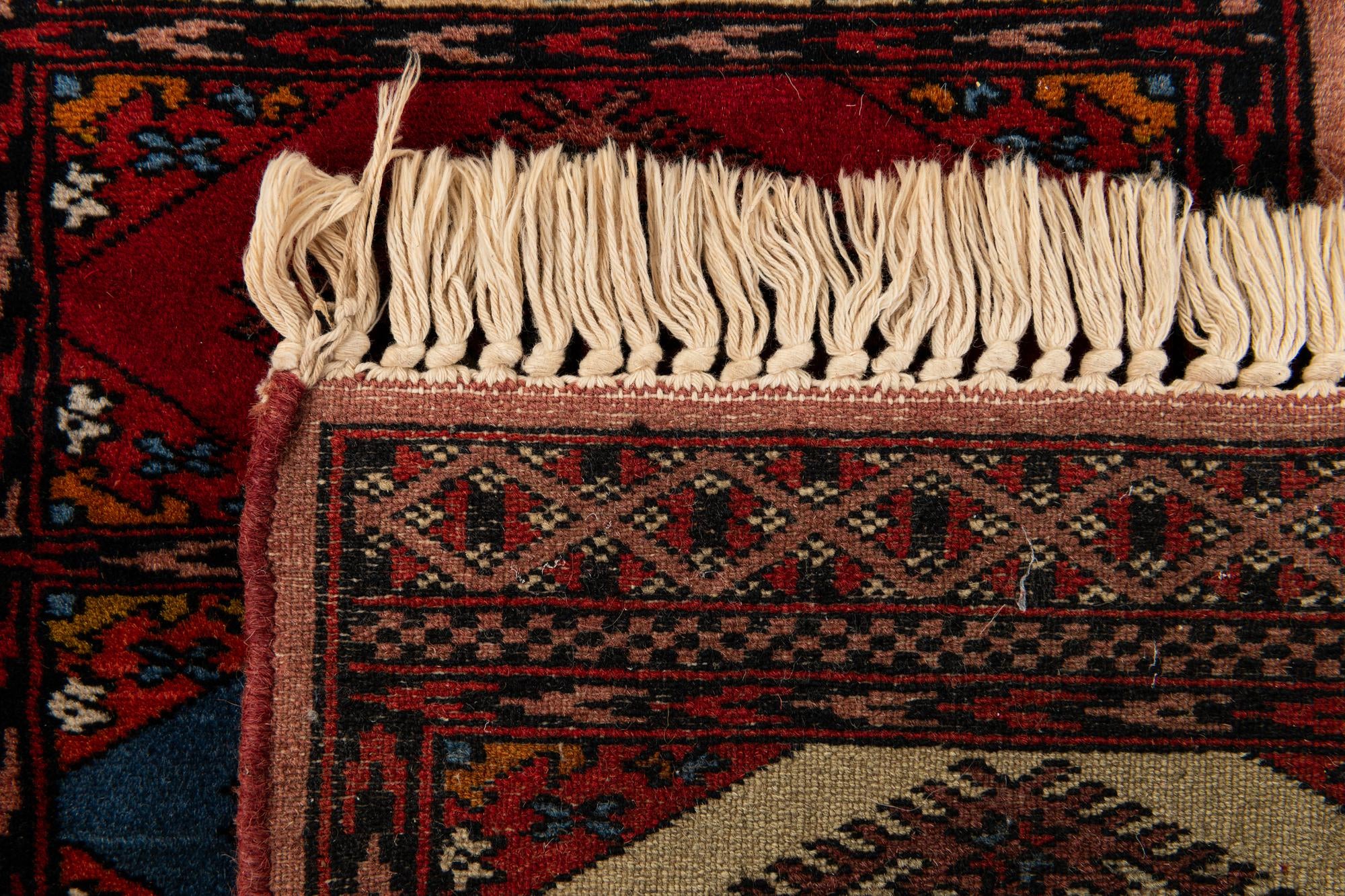 1' x 3' 10 Hand Knotted Bokhara Oriental Wool Runner Rug