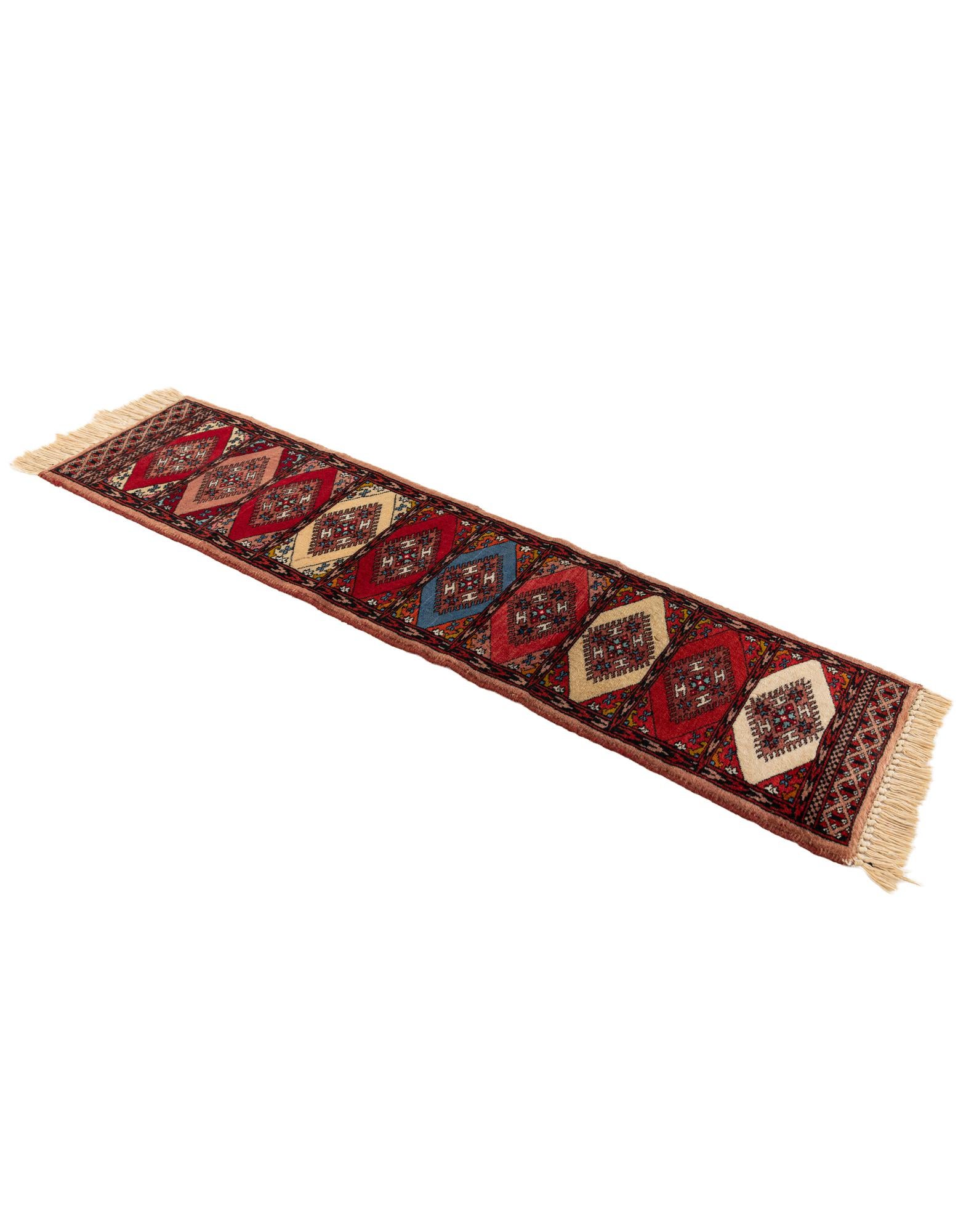 1' x 3' 10 Hand Knotted Bokhara Oriental Wool Runner Rug