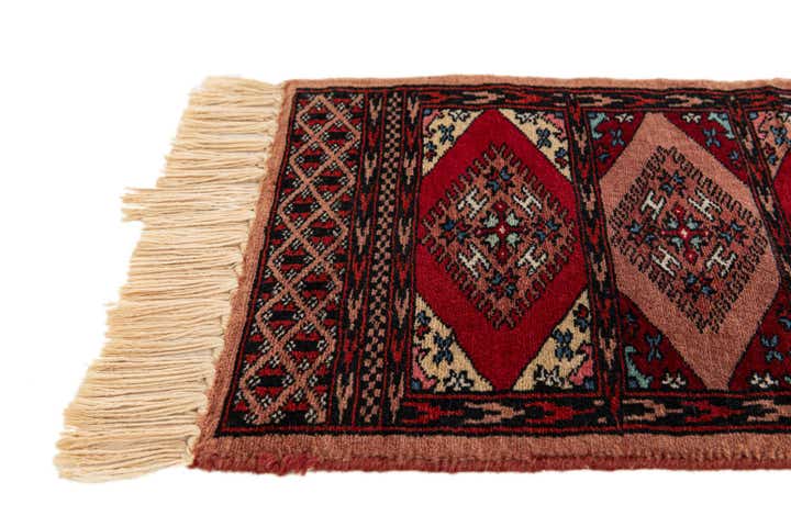 1' x 3' 10 Hand Knotted Bokhara Oriental Wool Runner Rug