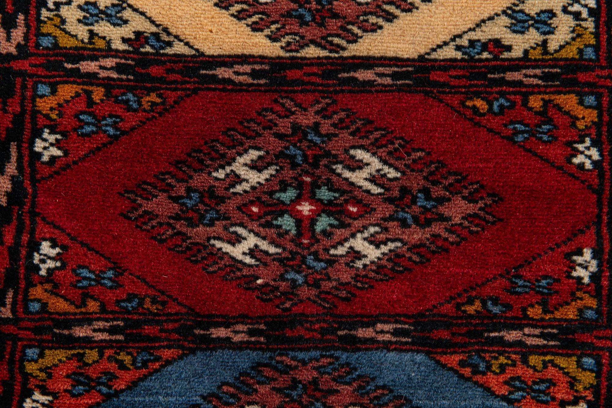 1' x 3' 10 Hand Knotted Bokhara Oriental Wool Runner Rug