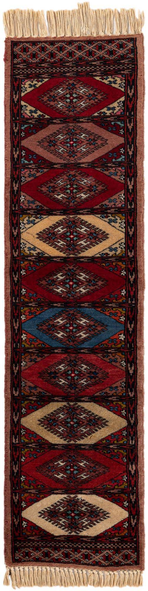 1' x 3' 10 Hand Knotted Bokhara Oriental Wool Runner Rug