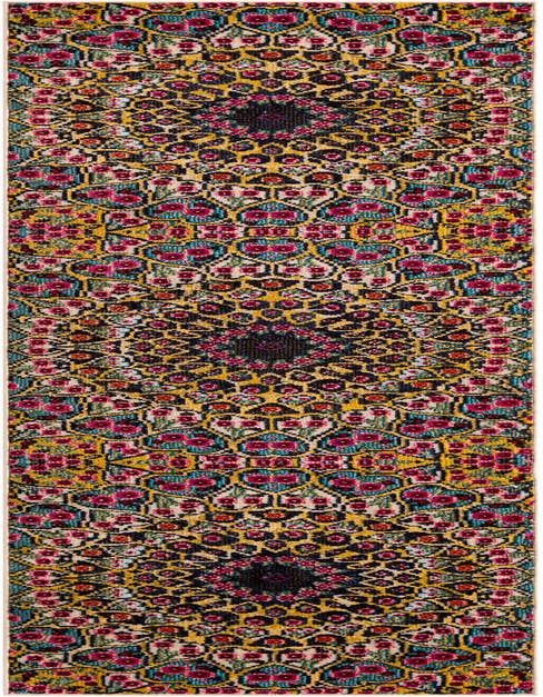 Detail image of 2' 7 x 10' Washable Carnevale Runner Rug