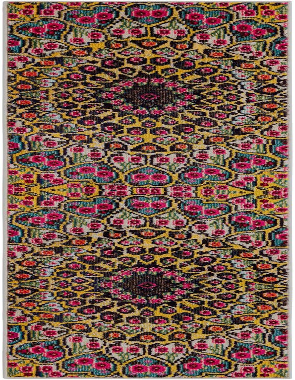 Detail image of 2' x 6' 9 Washable Carnevale Runner Rug