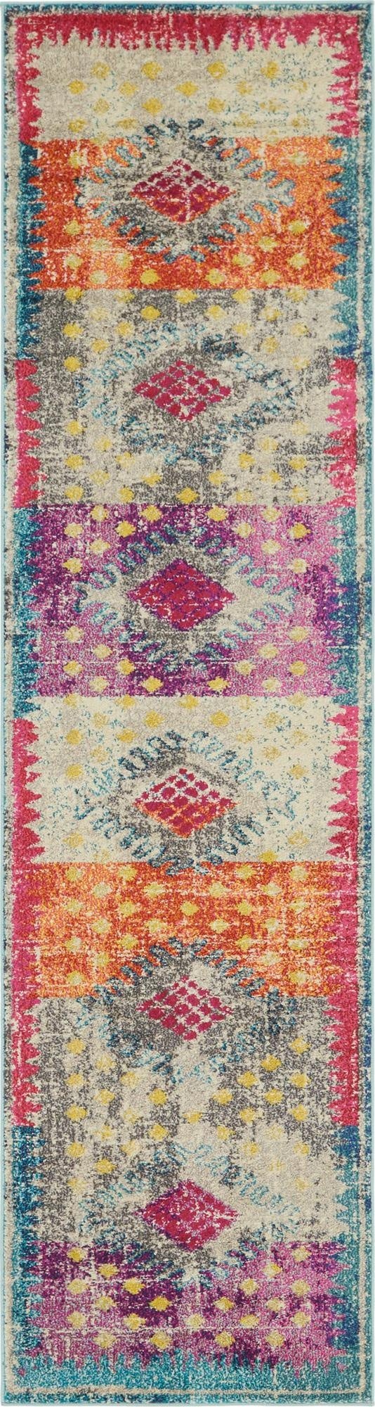2' 7 x 10' Washable Carnevale Runner Rug