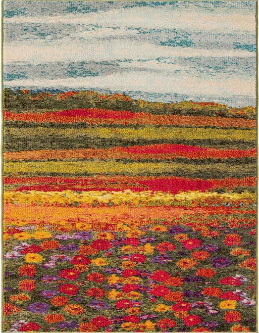 Detail image of 2' 7 x 10' Washable Casablanca Runner Rug