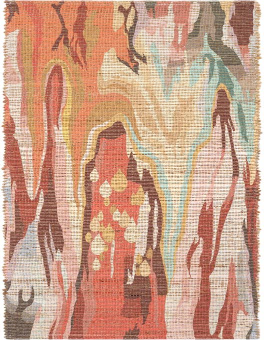 Detail image of 2' 2 x 8' Chenille Jute Runner Rug