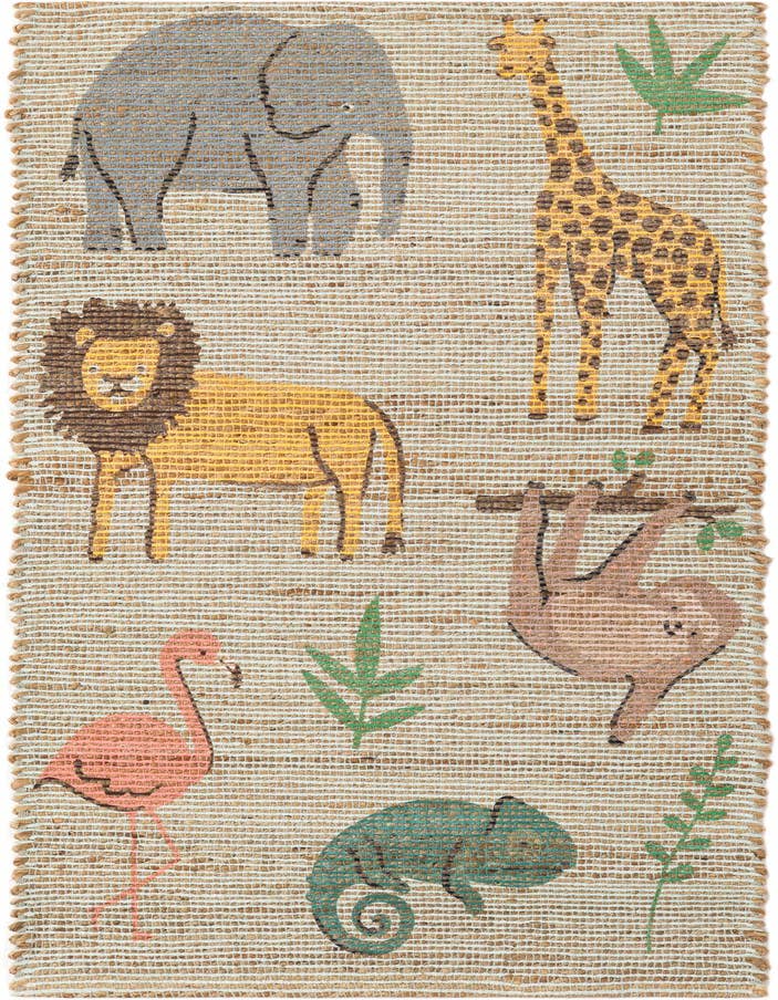 Detail image of 2' x 6' 1 Hand Woven Chenille Jute Runner Rug