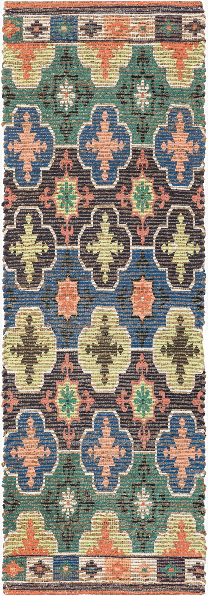 2' 2 x 6' 1 Chenille Jute Runner Rug