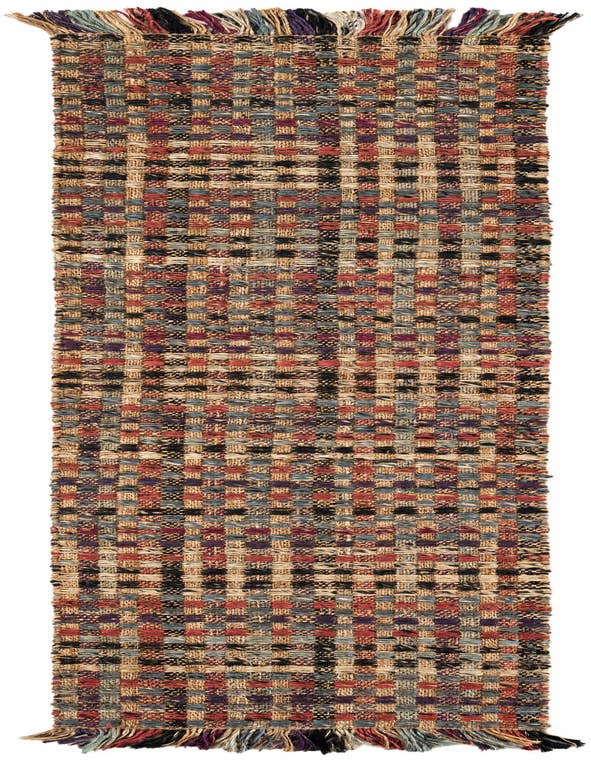 Detail image of 2' 7 x 10' Hand Woven Chunky Jute Runner Rug