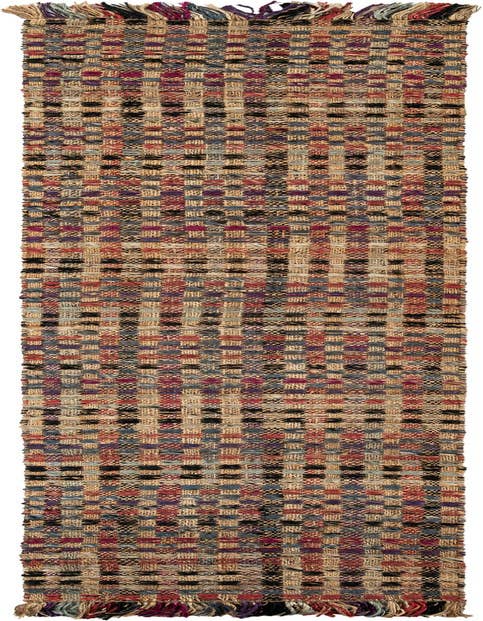 Detail image of 2' 7 x 12' Hand Woven Chunky Jute Runner Rug