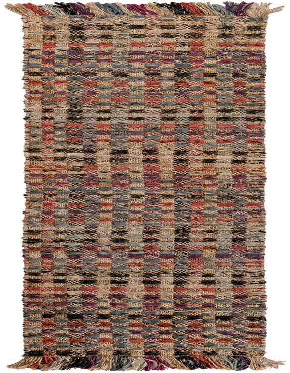 Detail image of 2' x 8' Hand Woven Chunky Jute Runner Rug