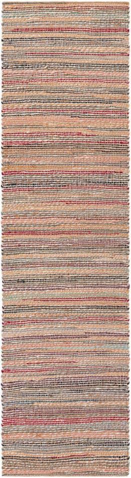 Detail image of 2' 7 x 10' Hand Woven Chunky Jute Runner Rug