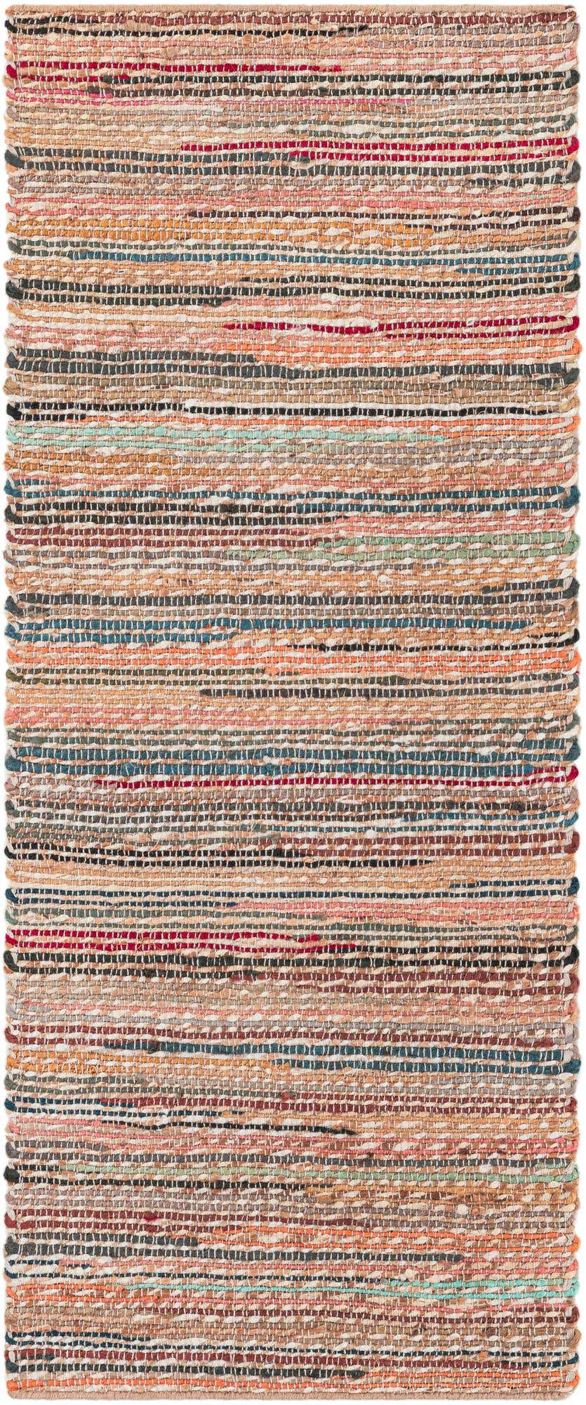 2' x 5' 1 Hand Woven Chunky Jute Runner Rug