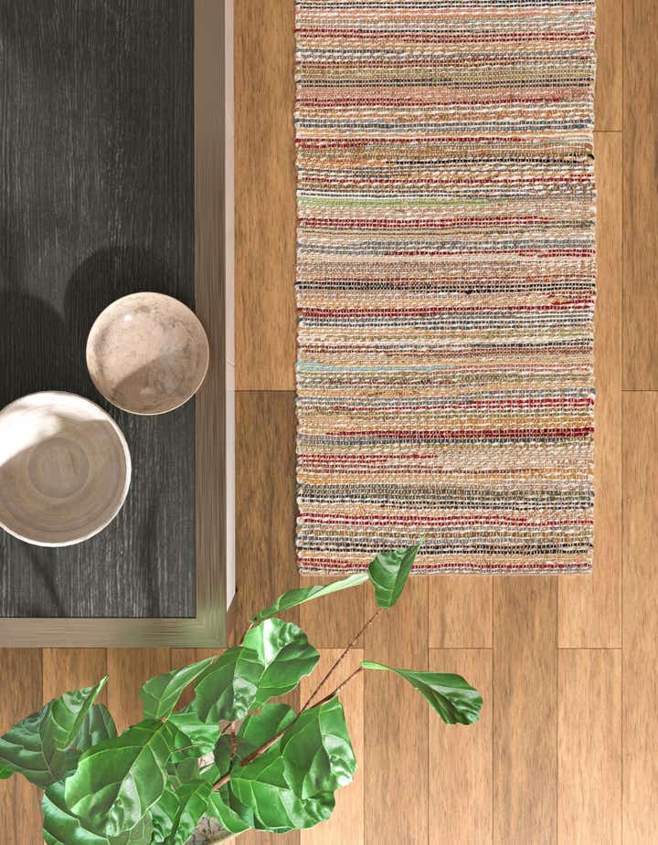 2' x 5' 1 Hand Woven Chunky Jute Runner Rug