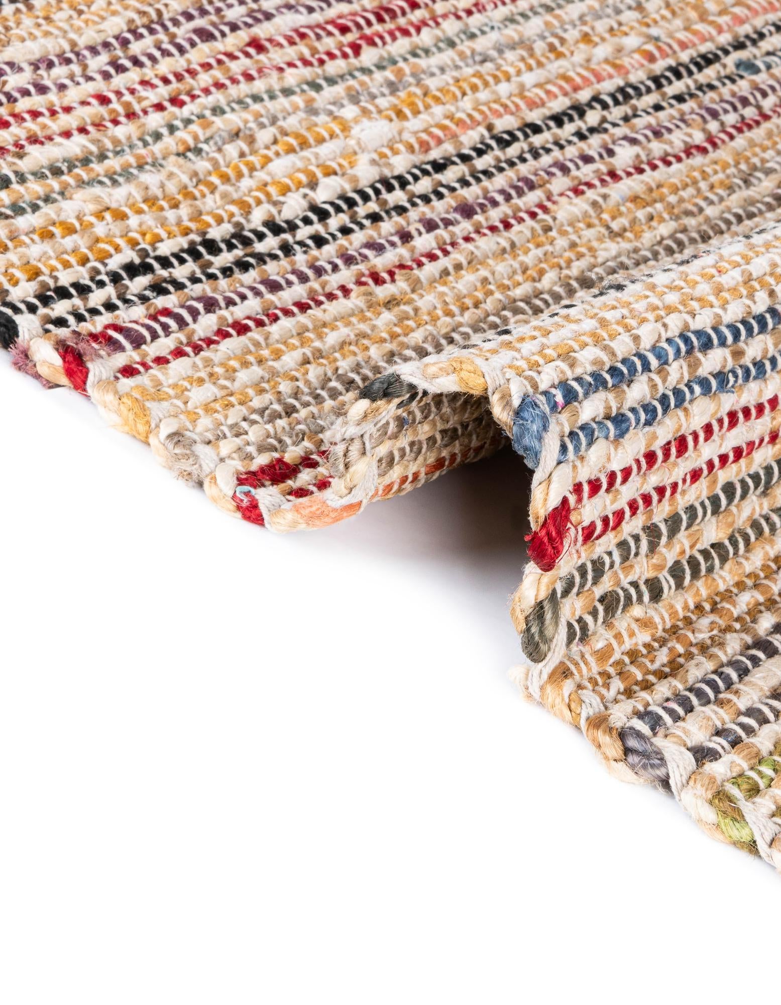 2' x 5' 1 Hand Woven Chunky Jute Runner Rug