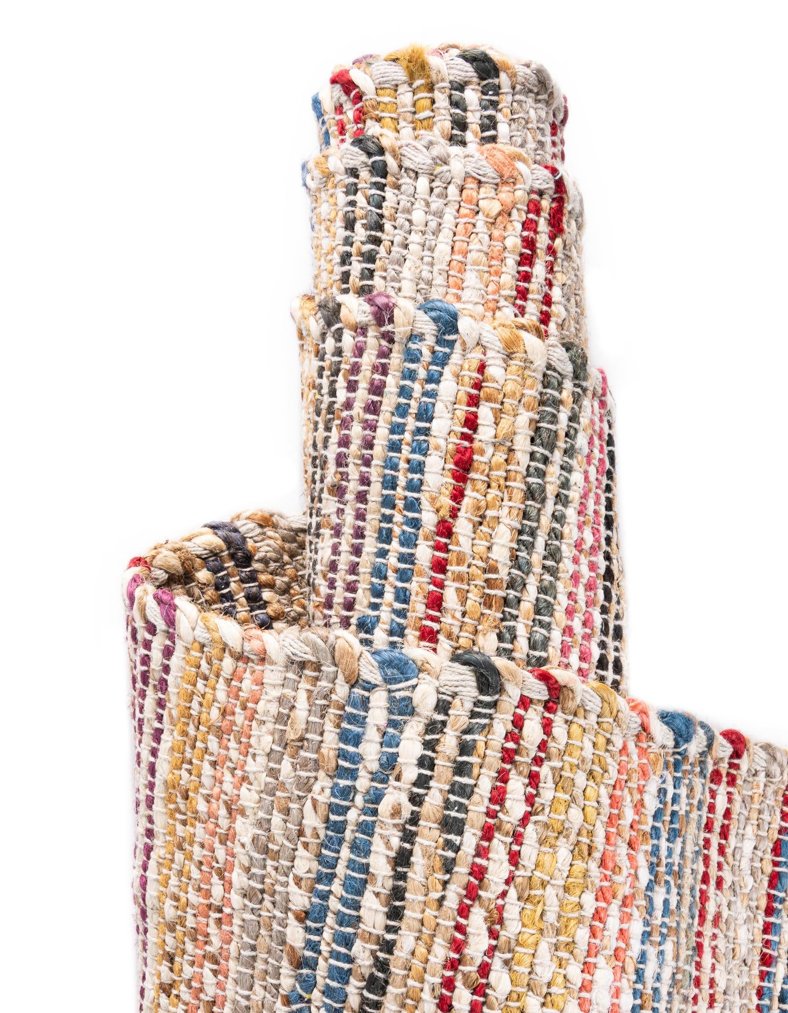 2' x 5' 1 Hand Woven Chunky Jute Runner Rug