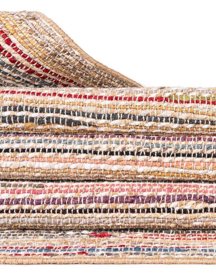 2' x 5' 1 Hand Woven Chunky Jute Runner Rug