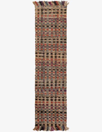 2' x 8' Hand Woven Chunky Jute Runner Rug